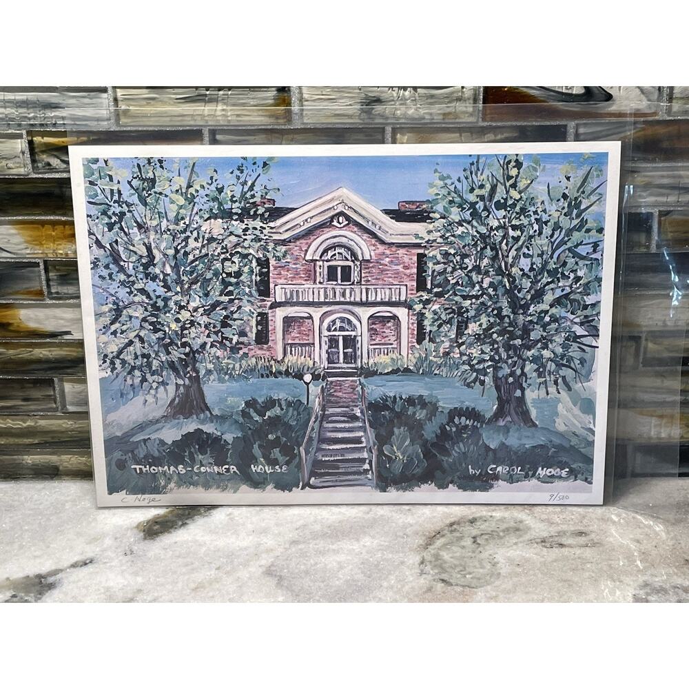LE 9/500 Signed Art Print Carol Hoge Thomas Conner House Blacksburg Virginia